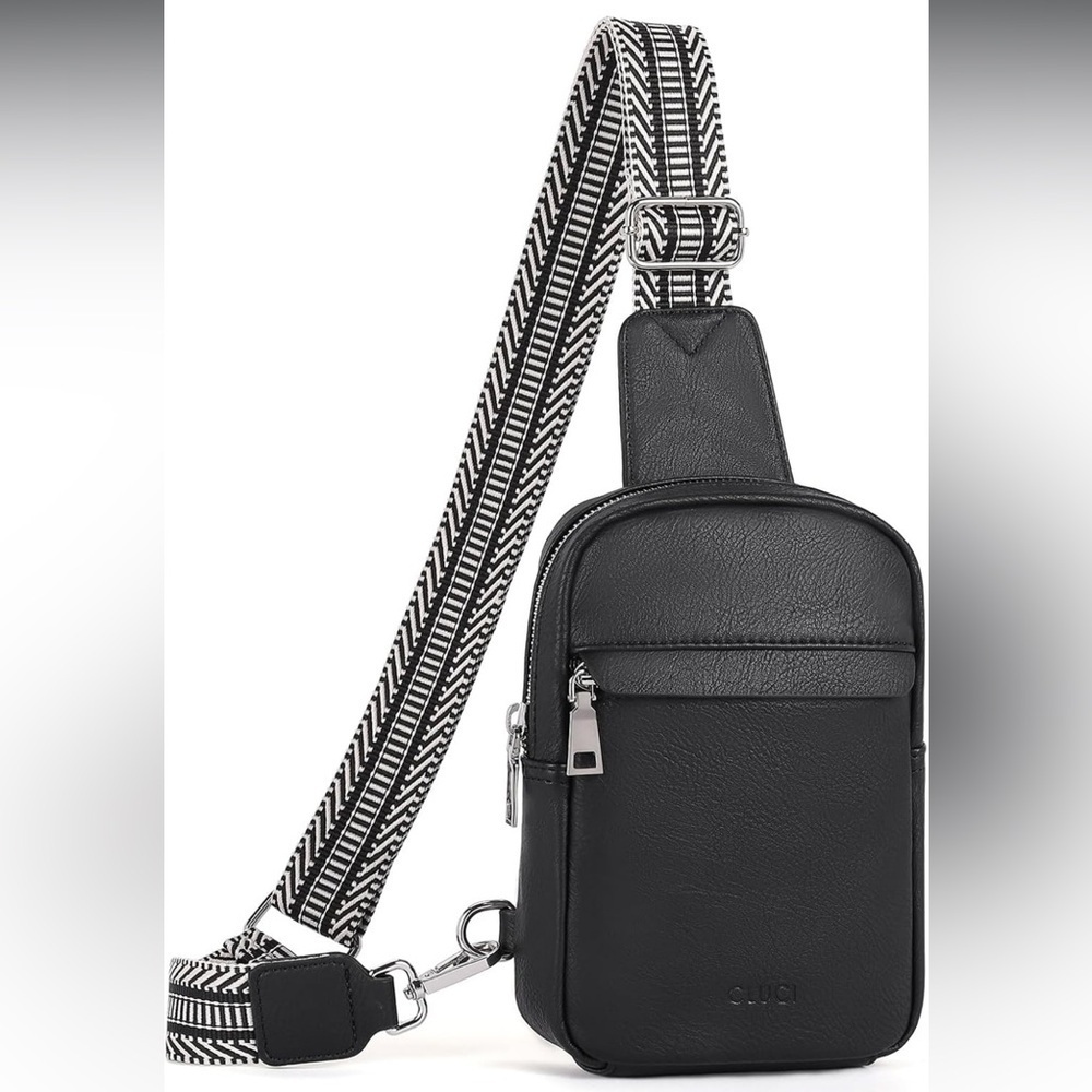 Black Crossbody Sling Bag - Picture 1 of 6